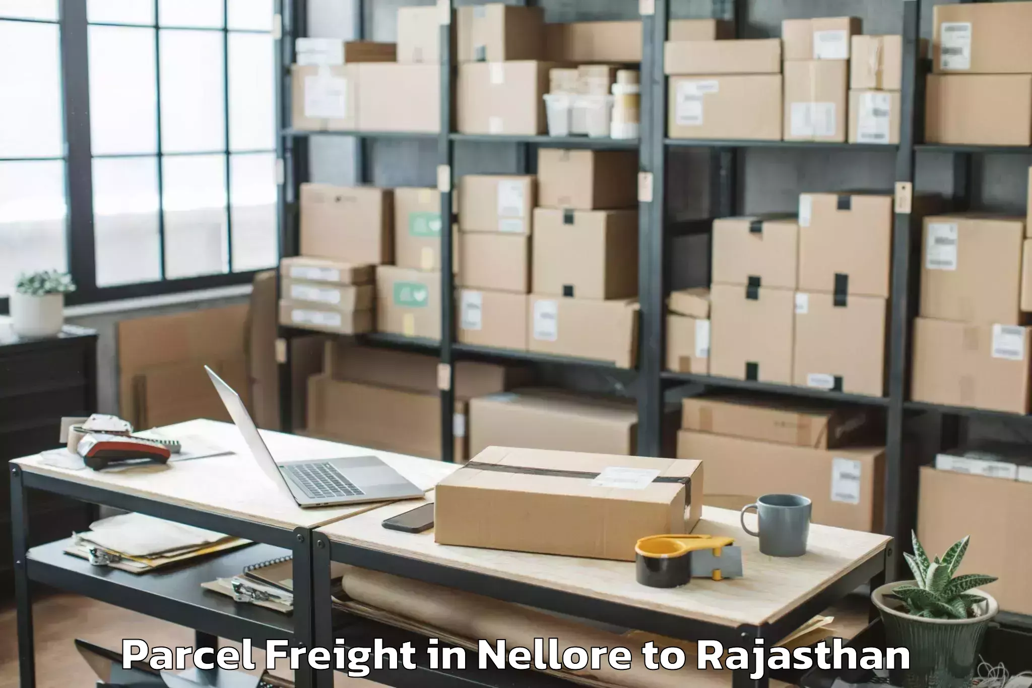 Top Nellore to Kushalgarh Parcel Freight Available